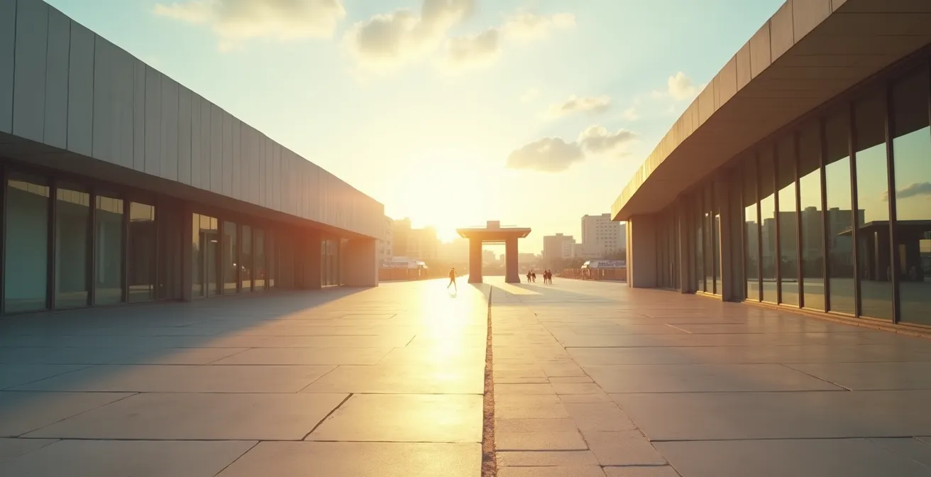 Composition minimaliste montrant deux chemins divergents symbolisant le choix entre services gratuits et payants