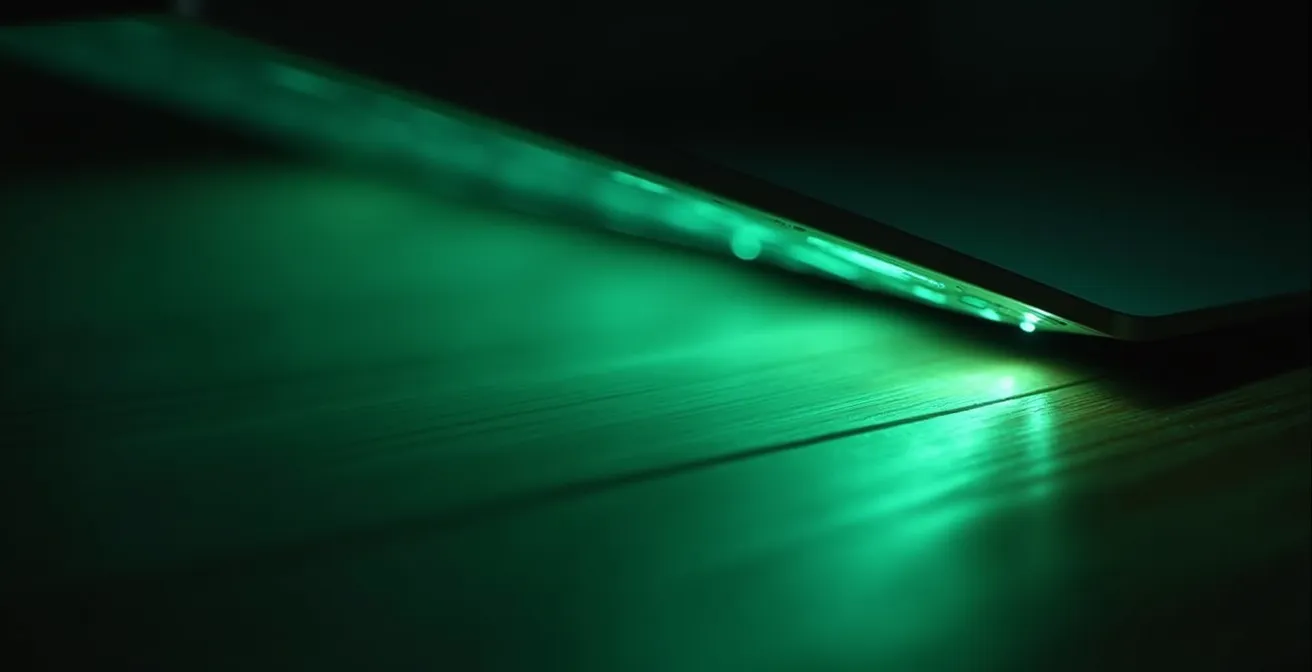 Gros plan sur un coin d'écran d'ordinateur montrant une notification lumineuse de cashback